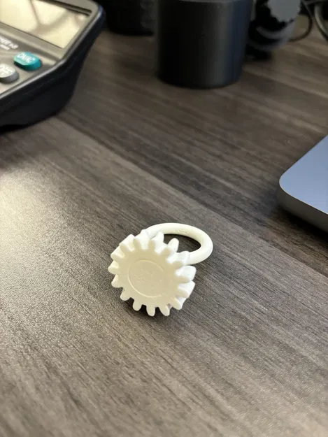 Nhẫn Fidget - Bánh Răng In Liền Với Ốc Vít - Image 1