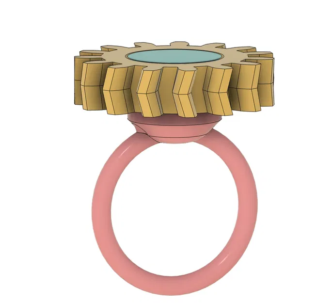 Nhẫn Fidget - Bánh Răng In Liền Với Ốc Vít - Image 2