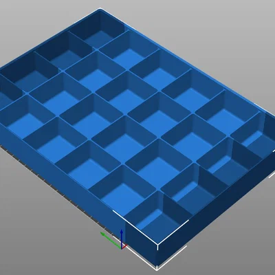 Khay 5x7 Gridfinity có ngăn 4x6 đựng đồ