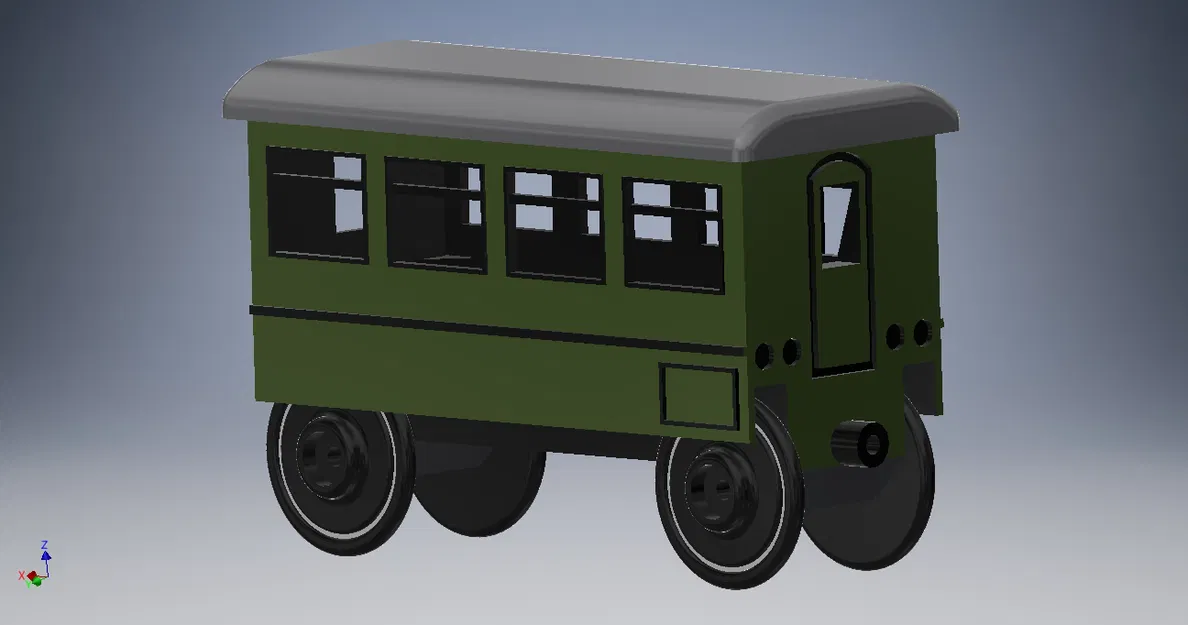 Mô hình Wagon Đường Ray Bằng Gỗ Cá Nhân - Image 2