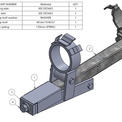 Công cụ Nén Lò Xo Sau Peugeot 305 / Citroen C15