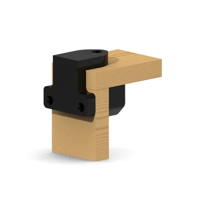 Corner connector để xây dựng một hộp bằng gỗ