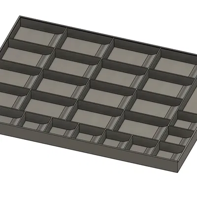 Tray Đếm Vít với Nắp Đi Tới