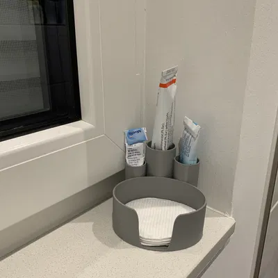 Tạm giữ miếng bông cotton và ống