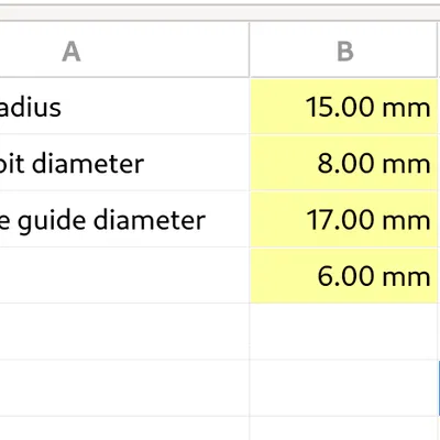 Mẫu tay cầm đẩy tham số mẫu