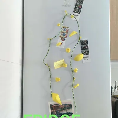 Nam Châm Tủ Lạnh Leo Tường