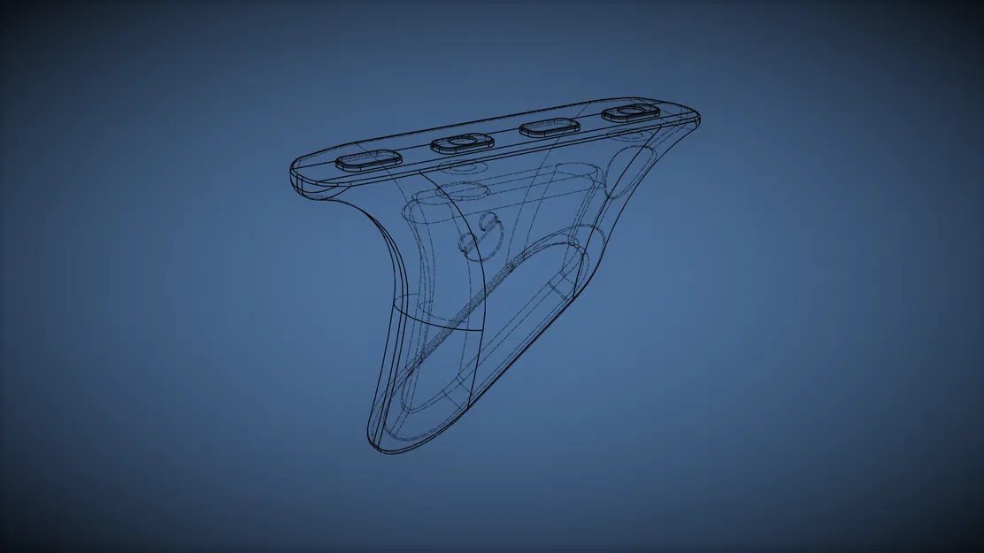 Tay Cầm Chặn M-Lok Hình Vây Cá Mập - Image 1