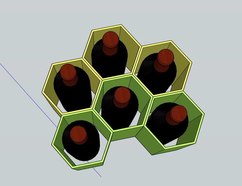 Tổ chức GT154 - Giá đỡ chai rượu dạng tổ ong - Image 2