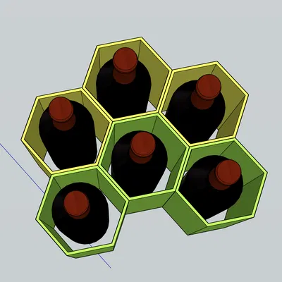 Tổ chức GT154 - Giá đỡ chai rượu dạng tổ ong