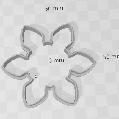 Khuôn Cắt Bánh Quy Hình Bông Tuyết - Kích Thước 02cm Đến 10cm