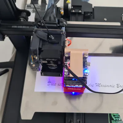 Gắn Laser Cho Ender 3 S1 Không Cần Tháo Extruder