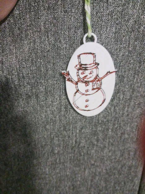 Trang trí cây thông Noel hình người tuyết "ảo giác" - Image 1