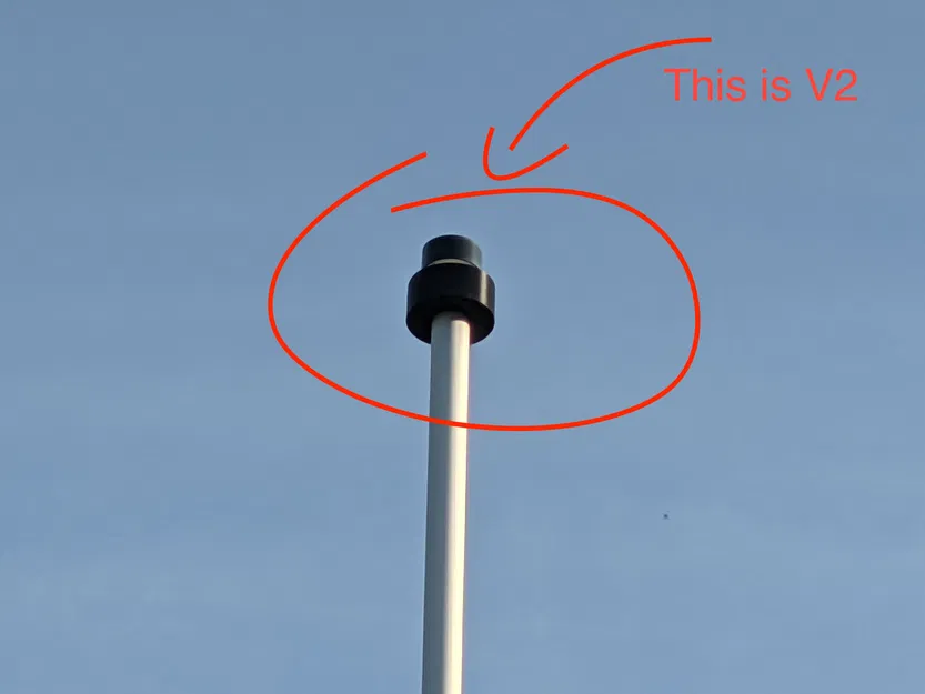 Giá đỡ máy đo gió Netatmo cho nắp đỉnh cột cờ - Image 3