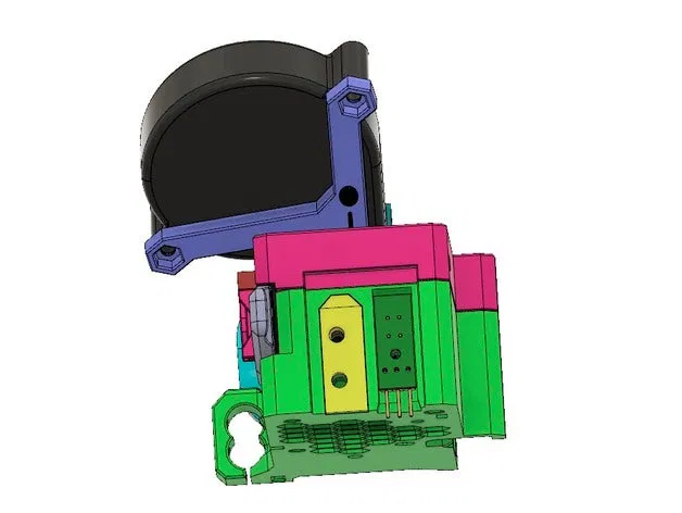 Vỏ quạt Bondtech BMG Prusa MK3S/MK2.5S v2 FDM in được + RHD ver.C - Image 3