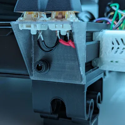 Nắp chụp thanh nhôm 4040 - Đế gắn 2 keyswitch