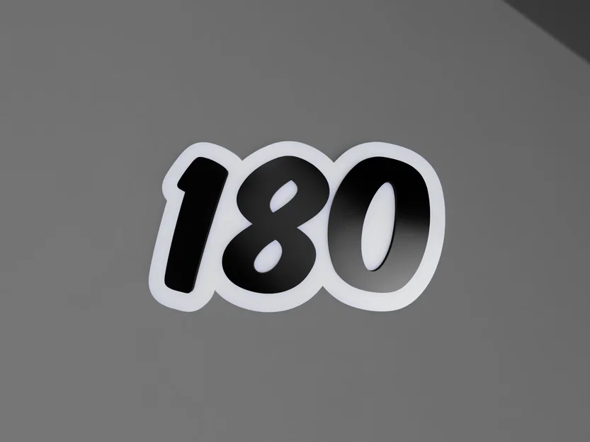Biển 180 / Biển Báo 180 Darts - Image 1