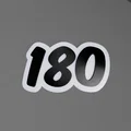 Biển 180 / Biển Báo 180 Darts - Thumbnail 1
