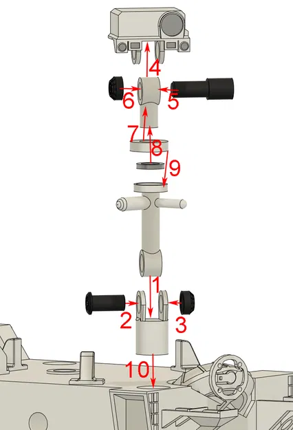 Mô hình Xe tự hành Sao Hỏa M2020 Perseverance - Image 4