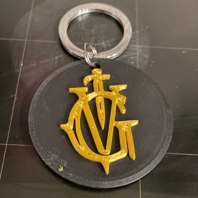 Móc Khóa Biểu Tượng Grishaverse Hai Mặt Đơn Giản