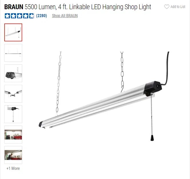 Giá đỡ đèn LED Braun 5500 Lumen - Image 2
