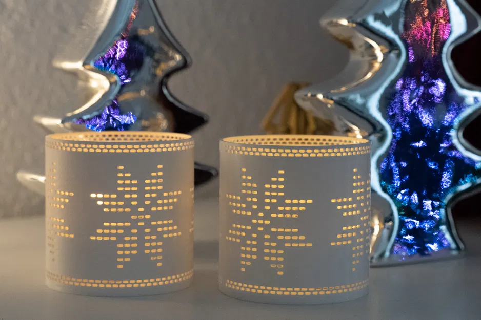 Đèn lồng họa tiết bông tuyết - Image 4