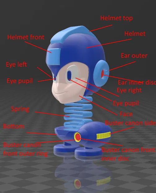 Mega Man Springie - Mô Hình In 3D - Image 5