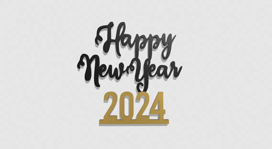 Cúp Trang Trí Bàn Mừng Năm Mới 2024 - Image 1