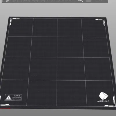 Anycubic Kobra 2 Max - Vân Lưới Xám Kiểu Dáng Tấm Lót