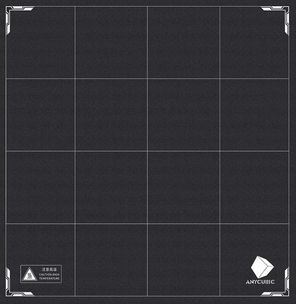 Anycubic Kobra 2 Max - Vân Lưới Xám Kiểu Dáng Tấm Lót - Image 2