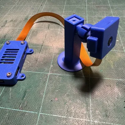 Vỏ Raspberry Pi Zero 2W và chân đế camera xoay