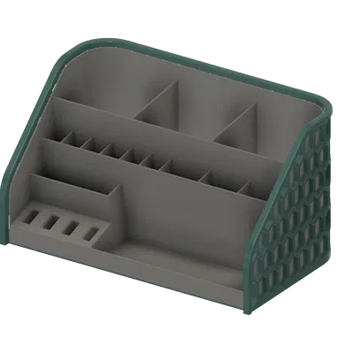 Bộ Sắp Xếp Bàn Làm Việc - Hộp Đựng Bút với Rổ Lục Giác 'Đan'