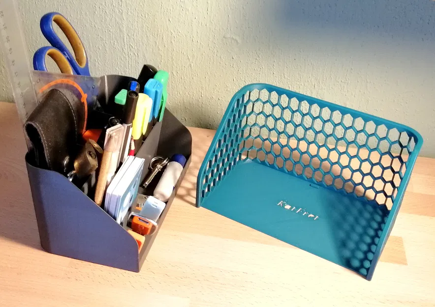 Bộ Sắp Xếp Bàn Làm Việc - Hộp Đựng Bút với Rổ Lục Giác 'Đan' - Image 6