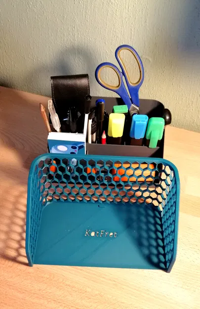 Bộ Sắp Xếp Bàn Làm Việc - Hộp Đựng Bút với Rổ Lục Giác 'Đan' - Image 7