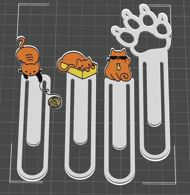 Bộ Sưu Tập 8 Bookmark "Charming Critters": Mèo Tinh Nghịch & Chân Chó Trung Thành - Image 1