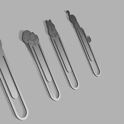 Bộ Sưu Tập 8 Bookmark "Charming Critters": Mèo Tinh Nghịch & Chân Chó Trung Thành