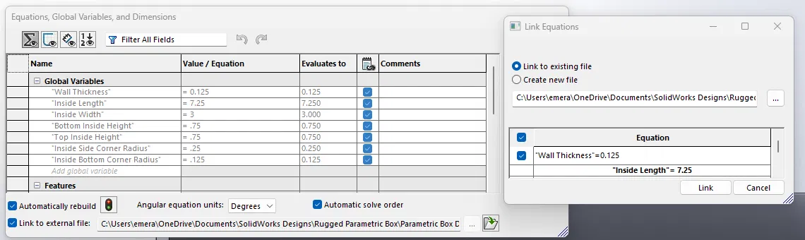 Hộp Parametric - SolidWorks - Image 4