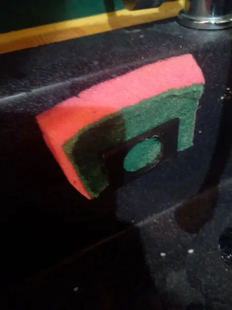 Chân đế giữ miếng bọt biển tròn cho lỗ thoát bồn rửa - Image 1