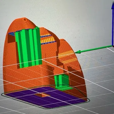 Mount Mũi Mini Drak DJI O3 có Tùy chọn Xoay (Pan)
