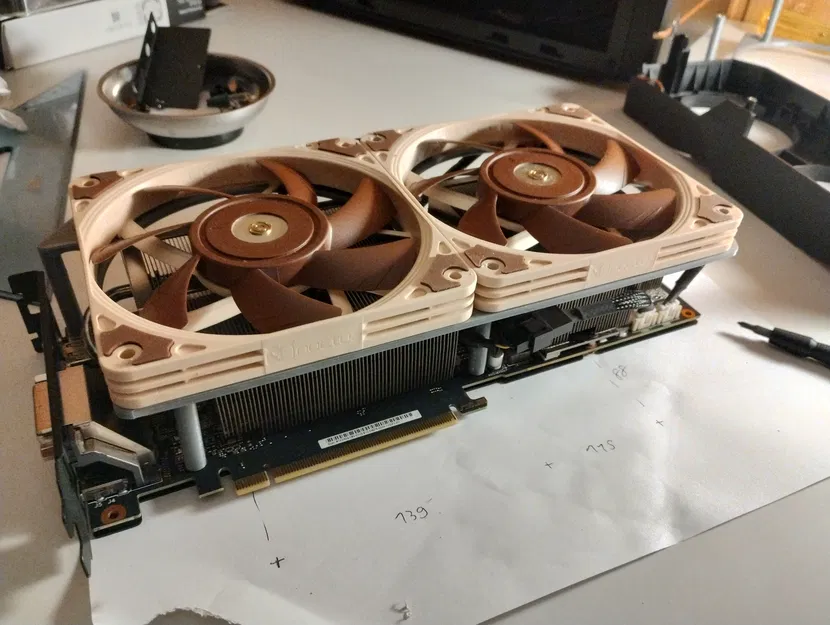 Giá đỡ quạt 120 mm cho card đồ họa Asus Dual RTX 2060 Super - Image 4