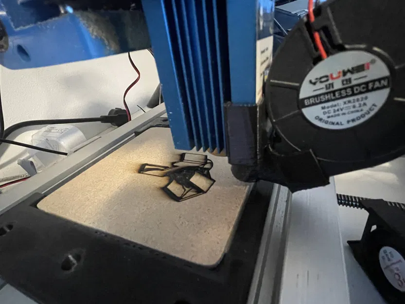 Giá đỡ quạt 5015 cho máy khắc laser - Image 2