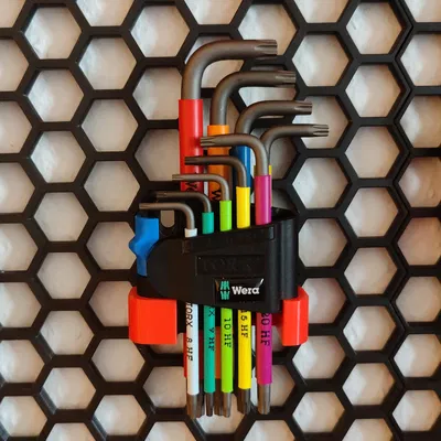 Đế Giữ Tổ Ong Treo Tường Cho Bộ Lục Giác WERA Torx HF