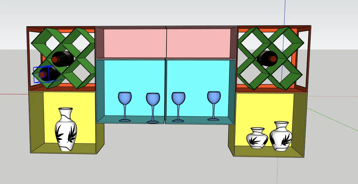 ORGANIZZATORE GT156 - Kệ đựng rượu, ly và cốc - Image 1