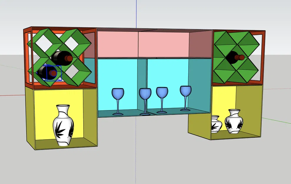 ORGANIZZATORE GT156 - Kệ đựng rượu, ly và cốc - Image 2