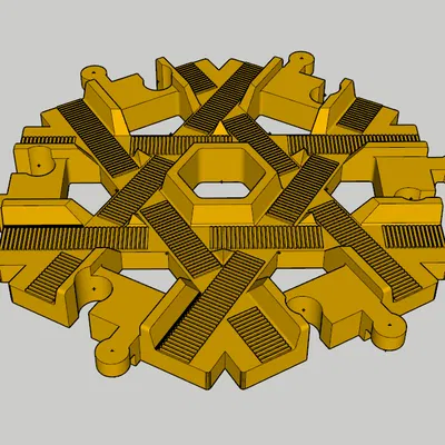 Đường ray LEGO Duplo: Giao lộ (3 x 60°)