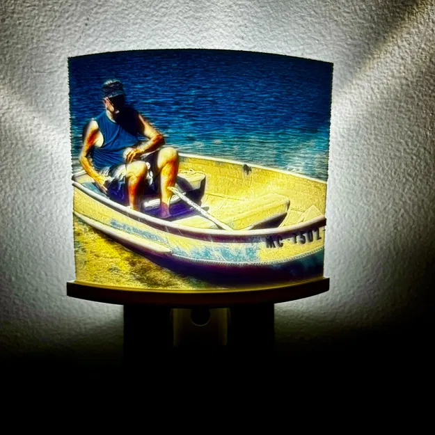 Giá Đỡ và Khuôn Căn Chỉnh Đèn Ngủ Lithophane Màu - Image 1