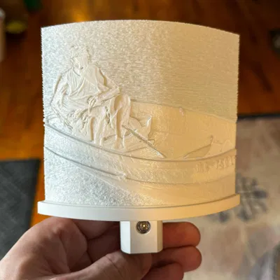 Giá Đỡ và Khuôn Căn Chỉnh Đèn Ngủ Lithophane Màu