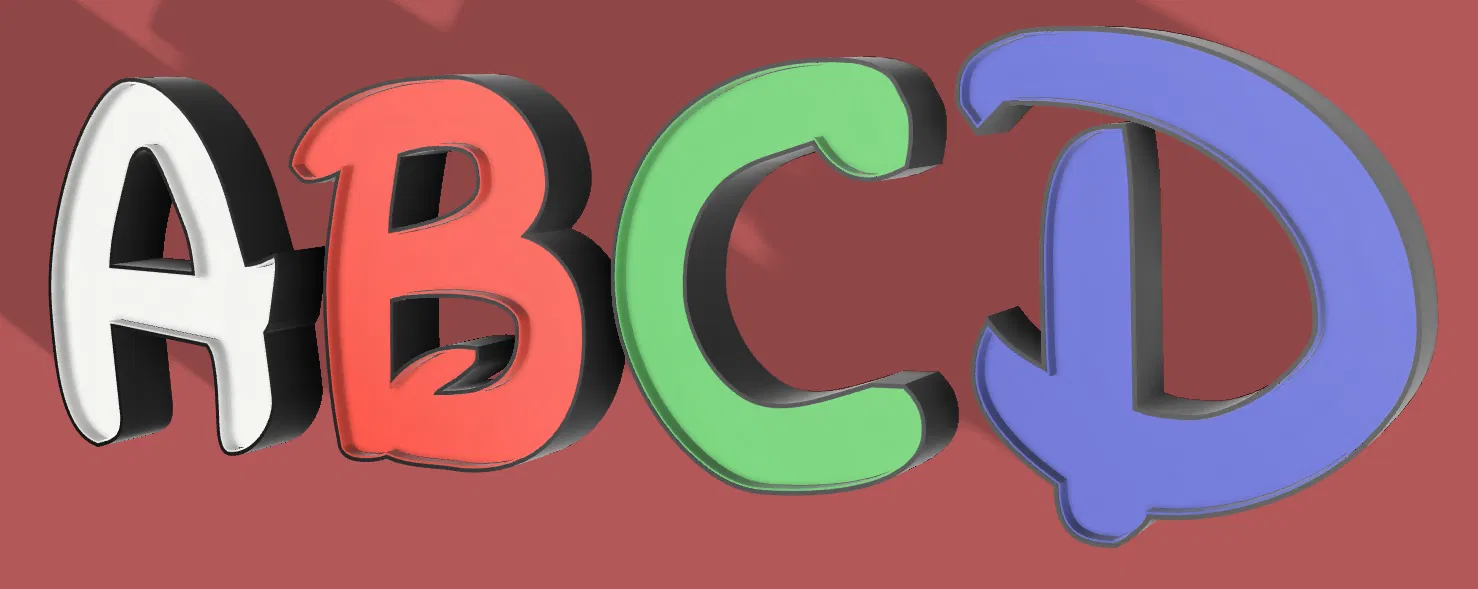 Bảng Chữ Cái Thiết Kế Theo Phong Cách Disney - Image 1