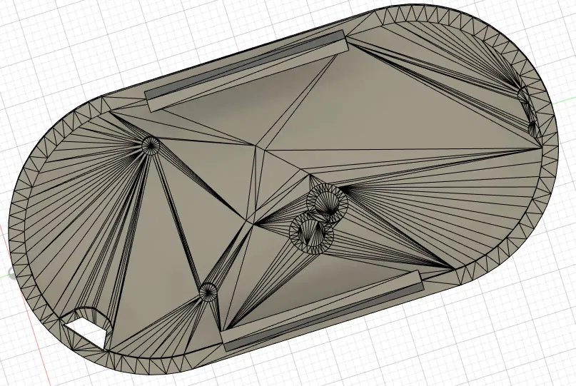 Vỏ Remote Cửa Cuốn CAME TOPD2R (Không Chữ, Có Lỗ) - Image 1