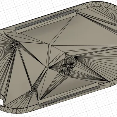 Vỏ Remote Cửa Cuốn CAME TOPD2R (Không Chữ, Có Lỗ)