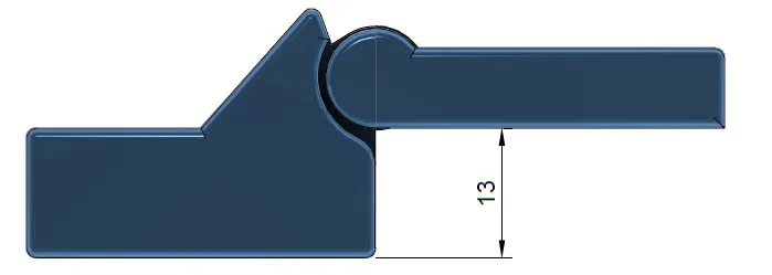 Bản lề cửa silo Baxi tpk HS20 - Image 2